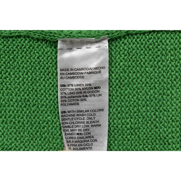 Chico's Green V-Neck Dolman Sweater Pullover Regular Size L - Picture 8 of 8